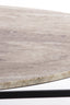 Coffee table 140x65x35 cm LOES marble brown-black