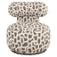 Lounge chair Kaya weave brown swivel
