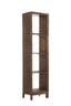 Cabinet open 48x35x190 cm SONDRIO wood matt dark brown
