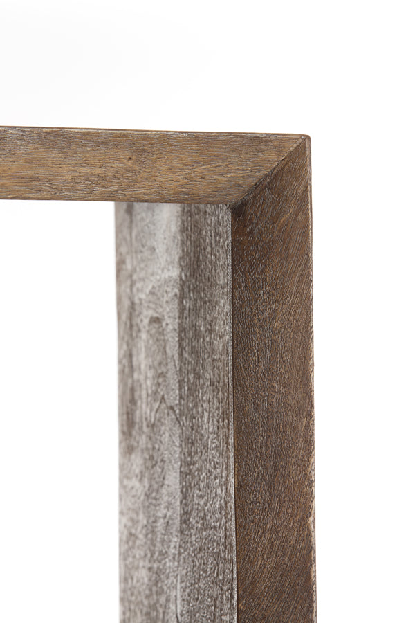 Cabinet open 95x35x190 cm SONDRIO wood matt dark brown