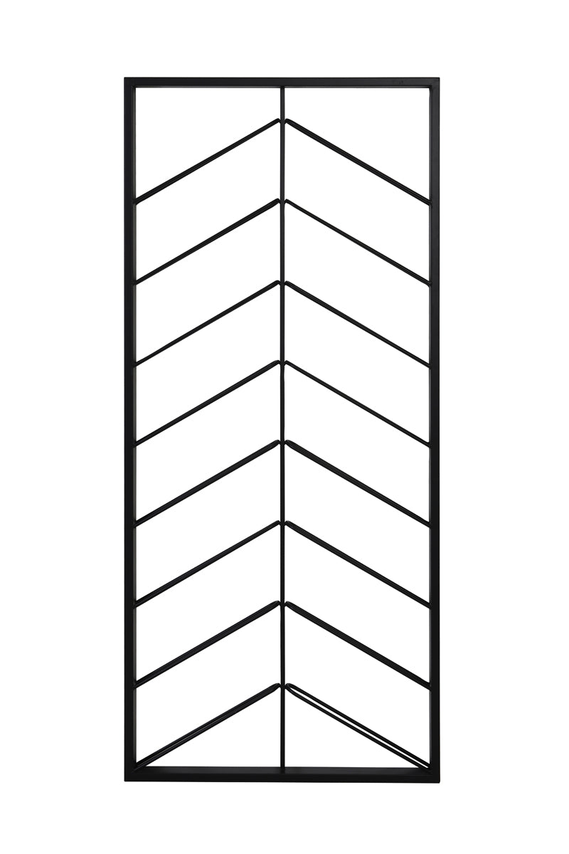 Wine rack 16 bottles 70x6x160 cm MALBEO black