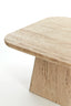 Coffee table 60x60x36 cm KEPAMI travertine sand