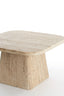 Coffee table 60x60x36 cm KEPAMI travertine sand