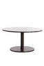 Coffee table 76x36 cm PAZO dark brown marble+dark brown