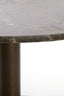 Coffee table 76x36 cm PAZO dark brown marble+dark brown