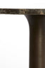 Coffee table 76x36 cm PAZO dark brown marble+dark brown