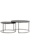 Coffee table S/2 61x37+76x41 cm TALCA dark brown
