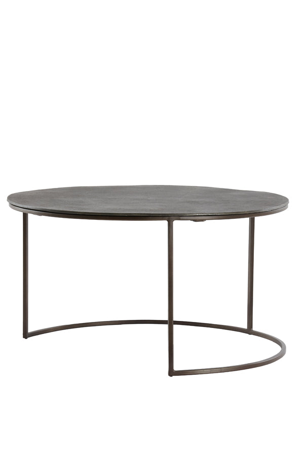 Coffee table S/2 61x37+76x41 cm TALCA dark brown