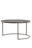 Coffee table S/2 61x37+76x41 cm TALCA dark brown