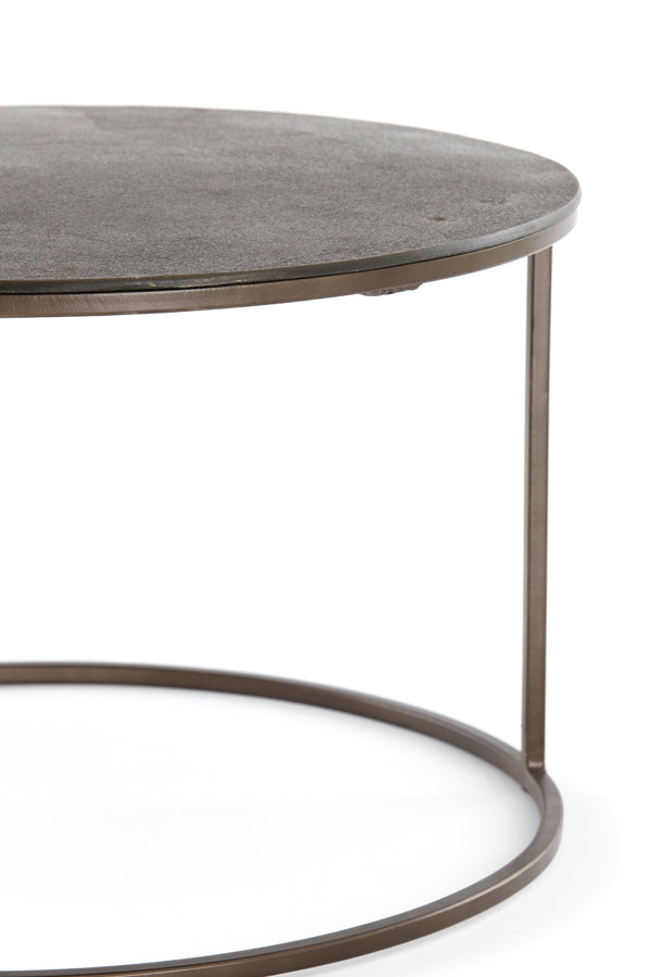 Coffee table S/2 61x37+76x41 cm TALCA dark brown