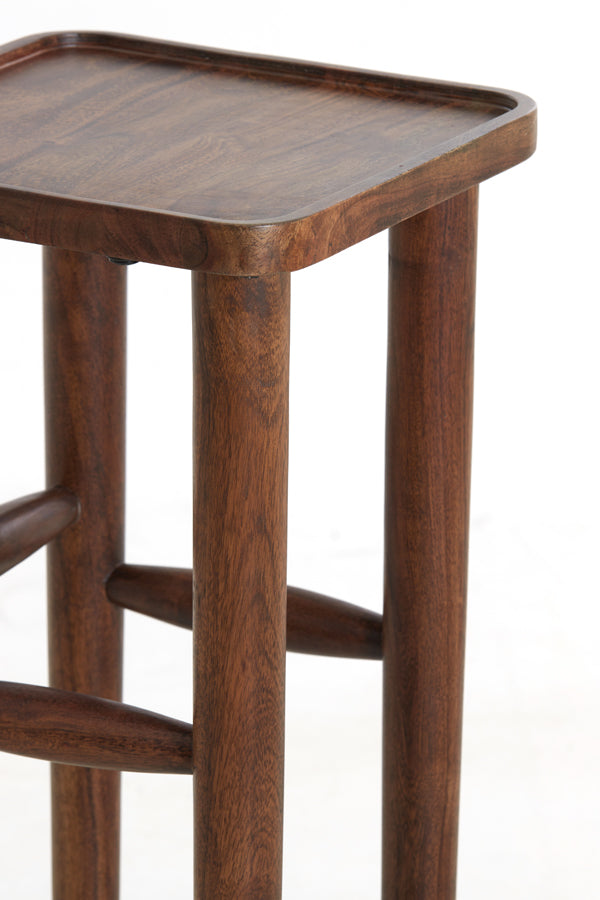 Pillar 42x42x100 cm QIANO acacia wood brown