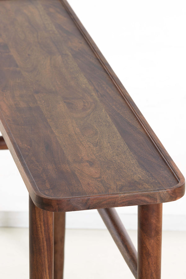 Console 120x30x75 cm QIANO acacia wood brown