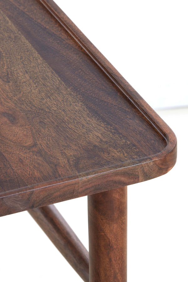 Console 120x30x75 cm QIANO acacia wood brown