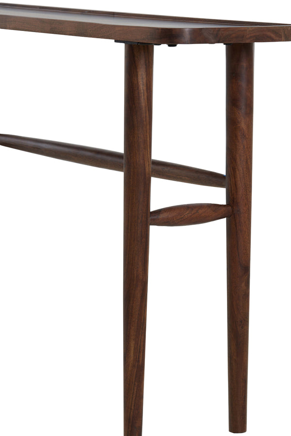 Console 120x30x75 cm QIANO acacia wood brown