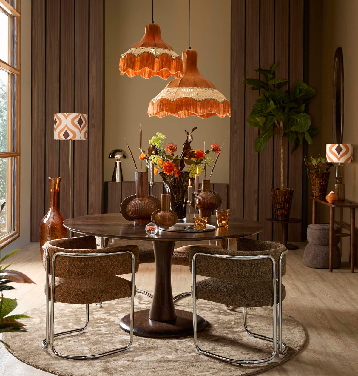 Console 120x30x75 cm QIANO acacia wood brown