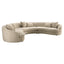 Sofa Morena cream blockweave