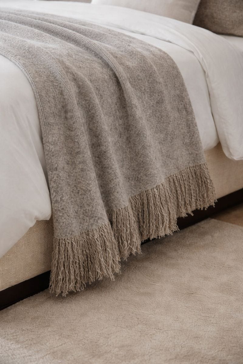 Malini Serena Grey Throw