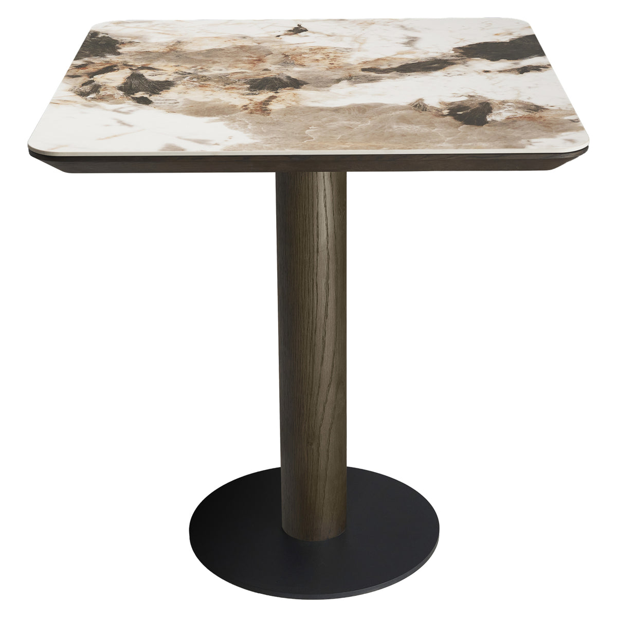 Bistro table Langford brown 70x70