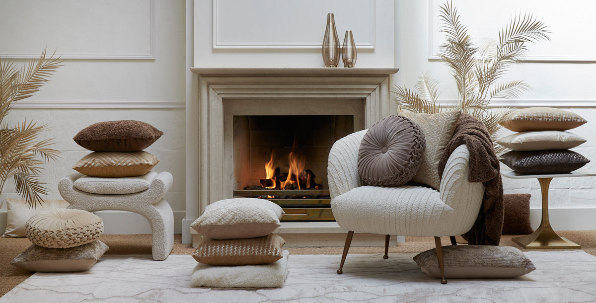 Cushion 40 cm BEREND light gold