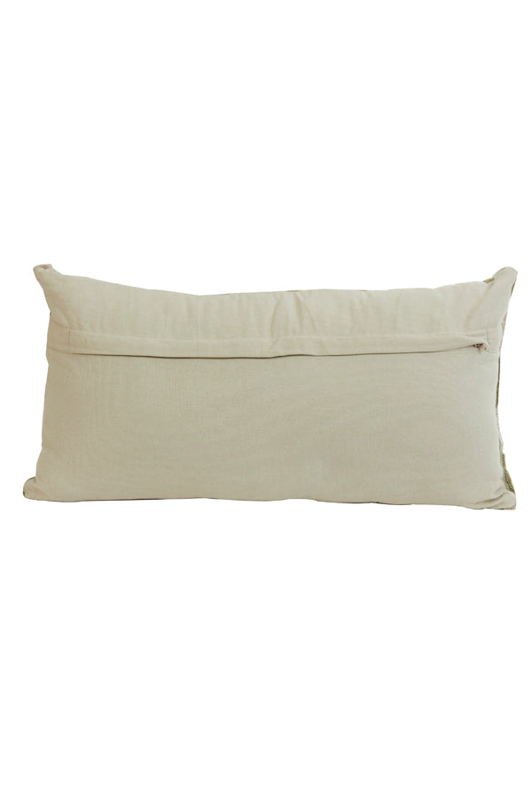 Cushion 60x30 cm JEMBANA sand+olive green