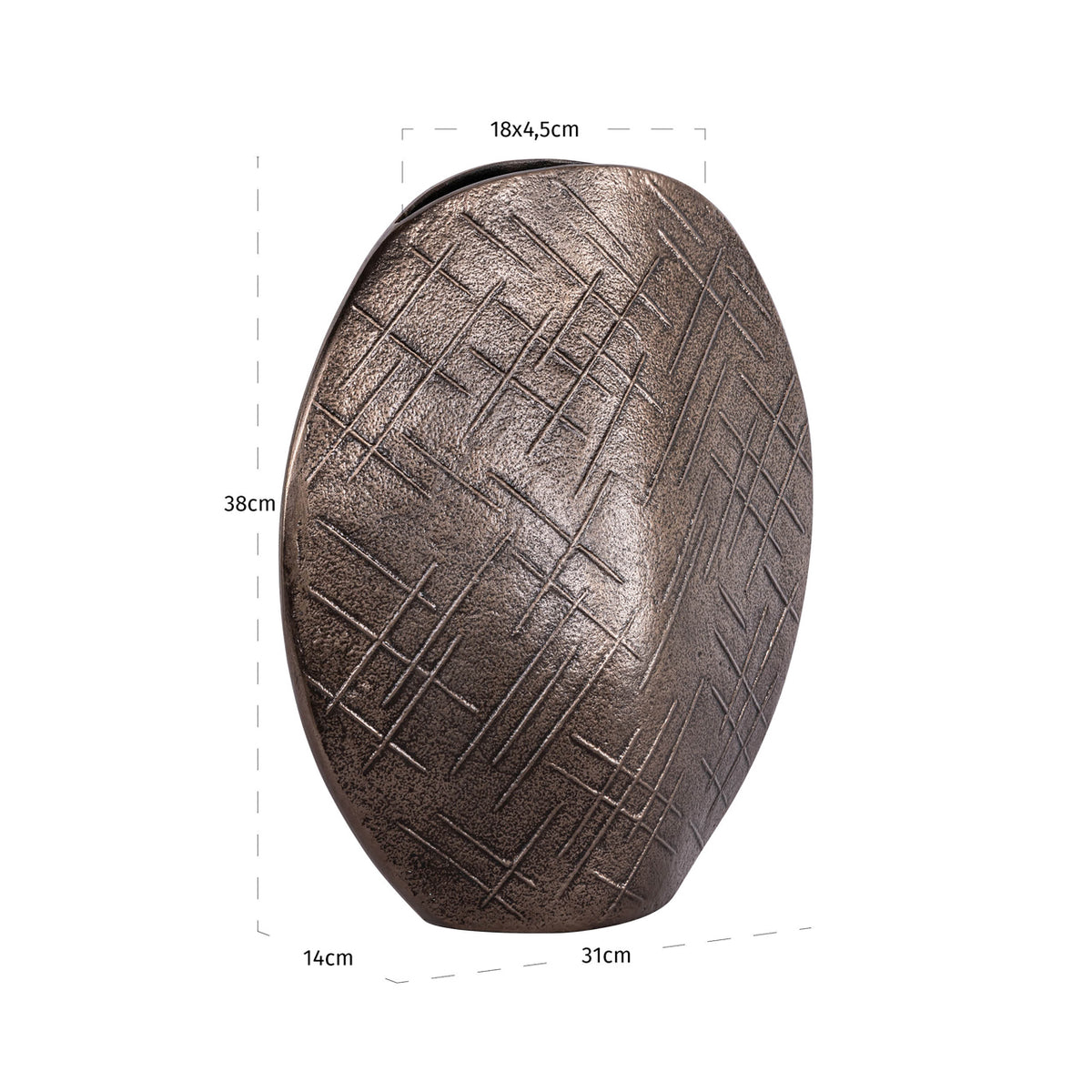 Vase Olivra bronze L