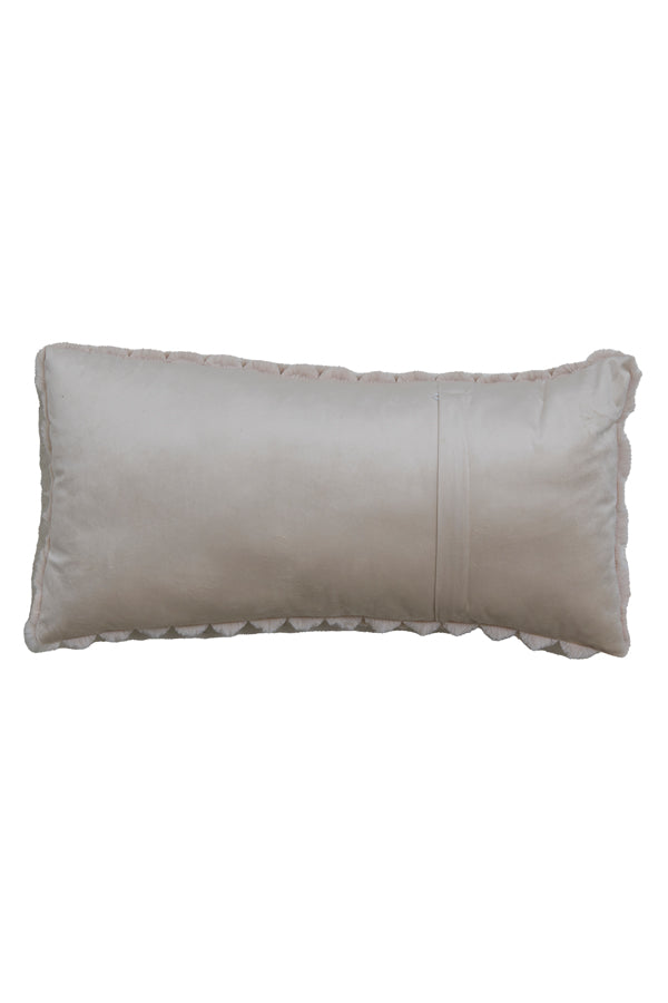 Cushion 60x30 cm VIENNE velvet beige
