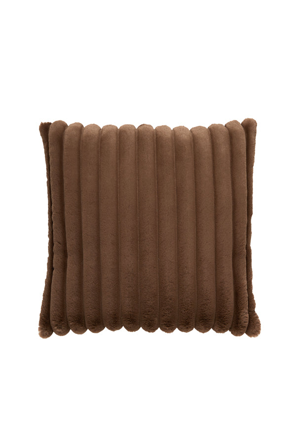 Cushion 45x45 cm VAJEN velvet dark brown