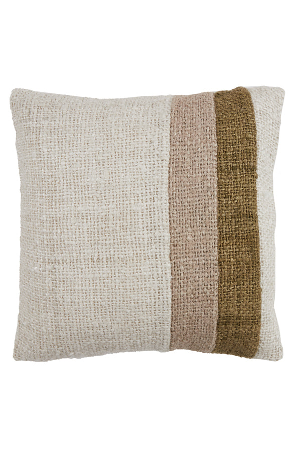 Cushion 45x45 cm SURREY white+green+beige