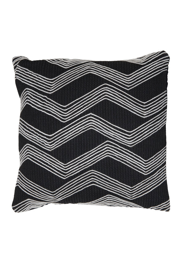 Cushion 45x45 cm MACKEY black+beige