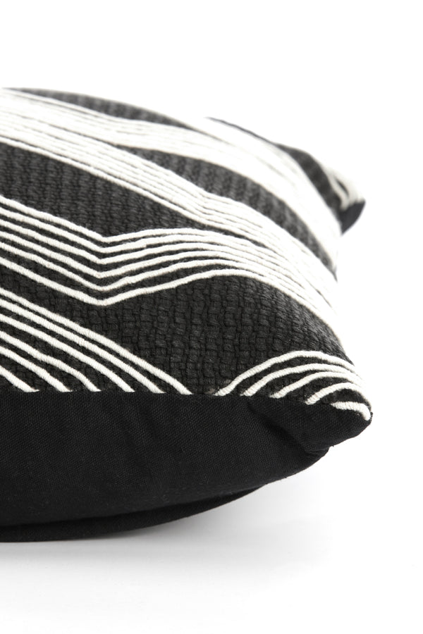 Cushion 45x45 cm MACKEY black+beige