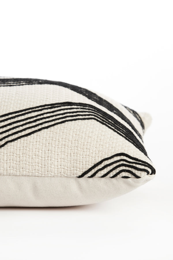 Cushion 60x30 cm MACKEY beige+black