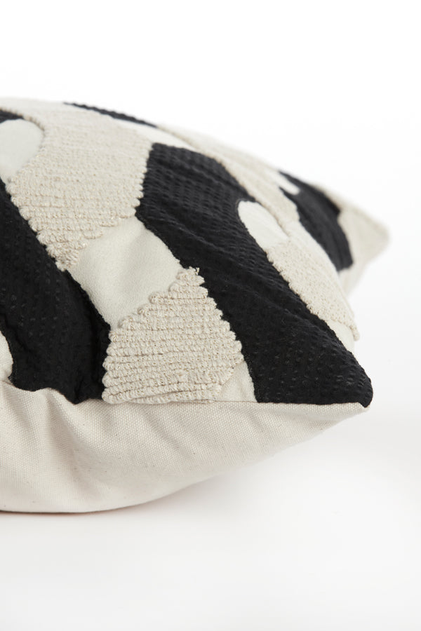 Cushion 45x45 cm BENDIGO beige+gold+black