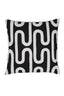 Cushion 45x45 cm OSHAWA black+beige