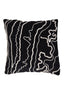 Cushion 45x45 cm CASTRO black+beige
