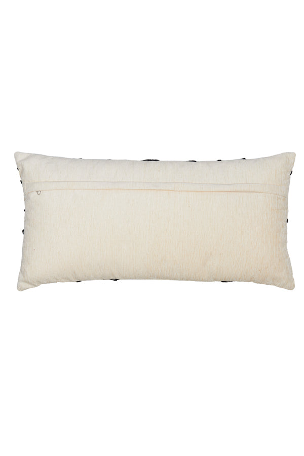 Cushion 60x30 cm CASTRO beige+black