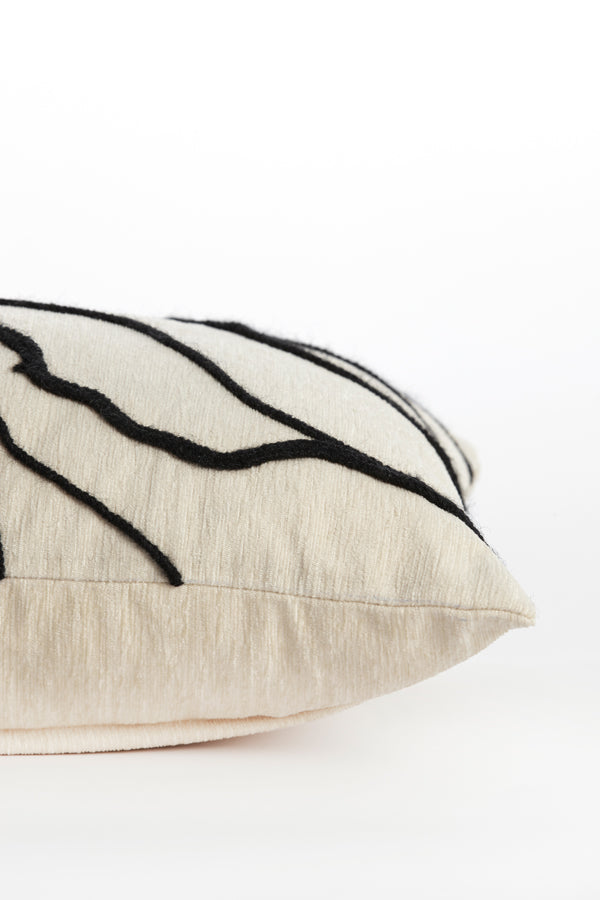 Cushion 60x30 cm CASTRO beige+black