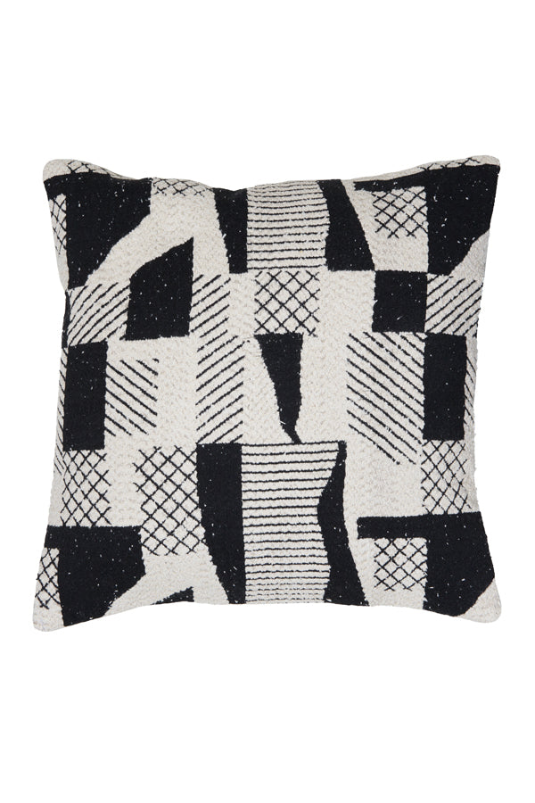 Cushion 45x45 cm CESENA black+beige