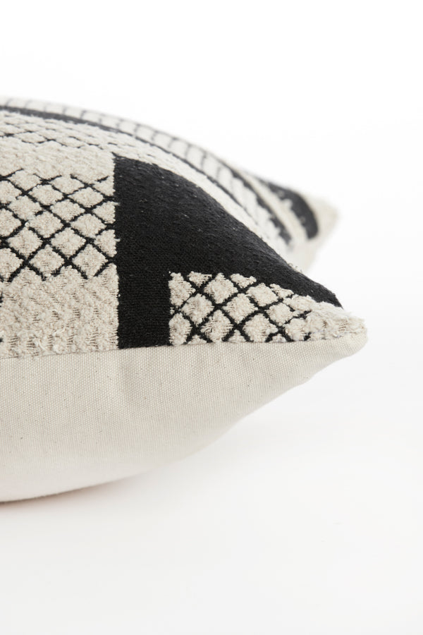 Cushion 45x45 cm CESENA black+beige