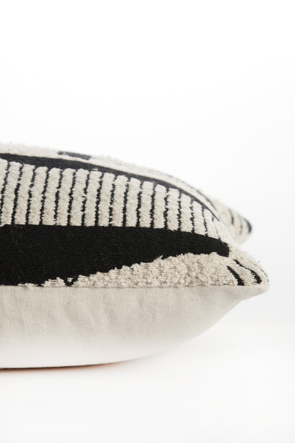 Cushion 60x30 cm CESENA black+beige