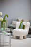 Cushion 45x45 cm TOFNA green+white