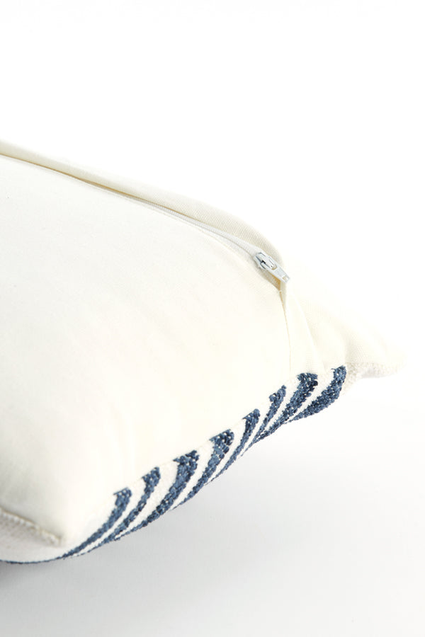Cushion 60x30 cm CINCO cream+blue