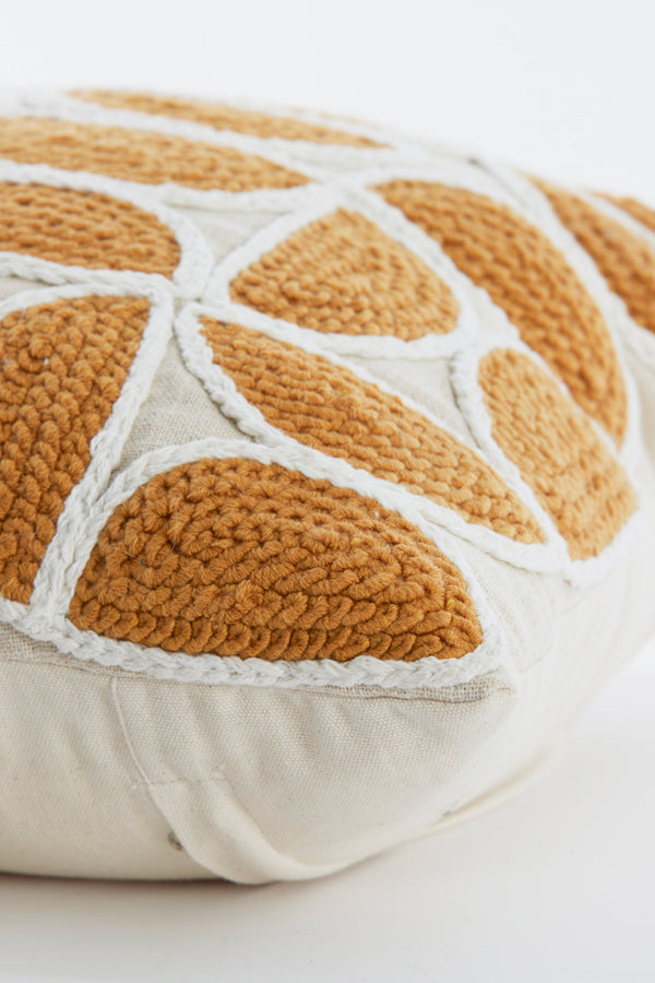 Cushion 45x45 cm CASCO cream+ocher