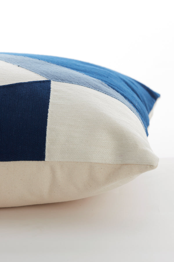 Cushion 45x45 cm REJAS blue+white