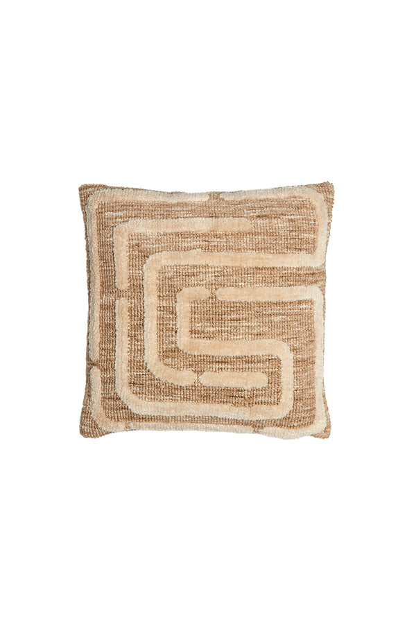 Cushion 45x45 cm BENONI natural+sand