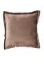 Cushion 45x45 cm BAXLEY velvet grey+linen natural