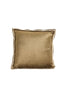 Cushion 45x45 cm BAXLEY velvet green+linen natural