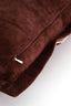 Cushion 45x45 cm BAXLEY velvet dark brown+linen natural