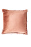 Cushion 45x45 cm BAXLEY velvet old pink+linen natural