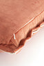 Cushion 45x45 cm BAXLEY velvet old pink+linen natural
