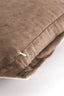 Cushion 60x30 cm BAXLEY velvet grey+linen natural